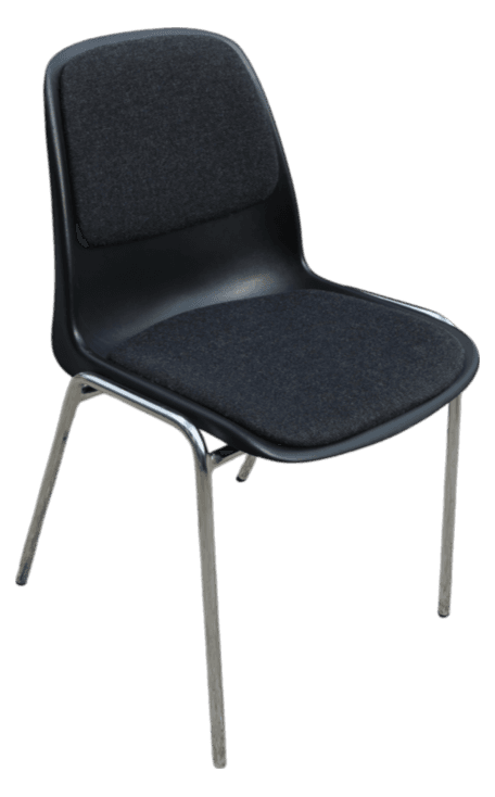 Schalenstuhl - gepolstert Sitz und Rücken